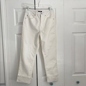 Frye Women's Cream Cropped Jeans